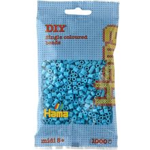 Bag of 1000 plastic beads Midi azure HAMA-207-49 Hama 1
