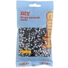 Bag of 1000 plastic beads Midi silver HAMA-207-62 Hama 1