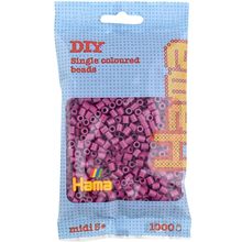 Bag of 1000 plastic beads Midi plum HAMA-207-82 Hama 1