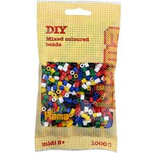 Bag of 1000 plastic beads Midi base mix 6 colors HAMA-207-66 Hama 1