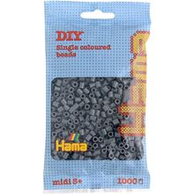 Bag of 1000 plastic beads Midi dark gray HAMA-207-71 Hama 1