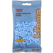 Bag of 1000 plastic beads Midi ice blue HAMA-207-97 Hama 1