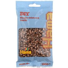 Bag of 1000 plastic beads Midi Glazed chestnut HAMA-207-76 Hama 1