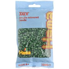 Bag of 1000 plastic beads Midi forest green HAMA-207-102 Hama 1