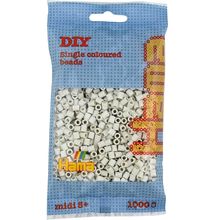Bag of 1000 plastic beads Midi limestone white HAMA-207-77 Hama 1