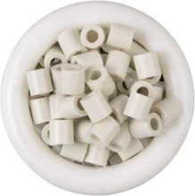 Bag of 1000 plastic beads Midi limestone white HAMA-207-77 Hama 1