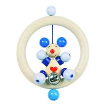 Blue mouse ring rattle HE763550 Heimess 1