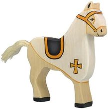 Horse of white knight figure HZ-80251 Holztiger 1