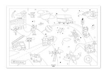 Giant poster to colour in Space road LTPOS-GMG03 Label'Tour Créations 1
