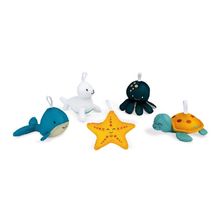 5 bath sponges Little Paddlers J04728 Janod 1