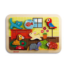 Puzzle magnétique enfant Goula - six puzzles magnétiques animaux