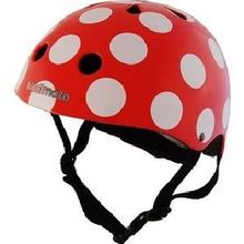 Red Dotty Helmet SMALL KMH009S Kiddimoto 1