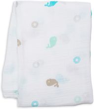 Maxi muslin wrap - Whale LLJ-121-000-005 Lulujo 1