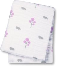 Maxi muslin wrap - Pink hippo LLJ-121-000-011 Lulujo 1