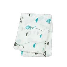 bamboo muslin swaddle - Aqua kite LLJ-121-005-001 Lulujo 1