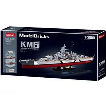 Model Bricks - Bismarck Battleship SL-M38-B1102 Sluban 1