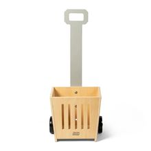 Wooden shopping basket on wheels As-85672 Mamamemo 1
