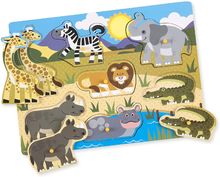 Safari Peg Puzzle - 7 Pieces MD-19054 Melissa & Doug 1