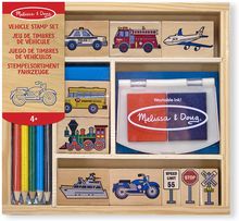 Vehicles stamp set M&D12409-3937 Melissa & Doug 1