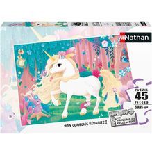 Puzzle Cute unicorn 45 pcs N864560 Nathan 1
