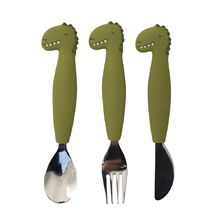 Silicone cutlery set 3-pack Dr Dino TX-96-442 Trixie 1