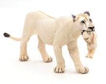 White Lioness with her baby cub figure PA50203 Papo 1
