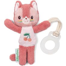 Glow-in-the-dark pacifier clip Jeanne the cat LL83592 Lilliputiens 1