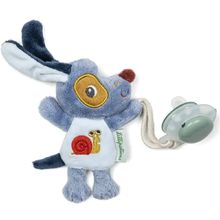 Glow-in-the-dark pacifier clip Jules the dog LL83593 Lilliputiens 1