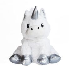 Silver unicorn hot water bottle plush PELICAR Pelucho 1