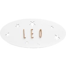 Customizable decorative sign - Stars white VI-PL48 Vintiun 1