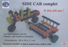 Sidecar - colored wood ETA0126-3046 Equilibre et aventure 1