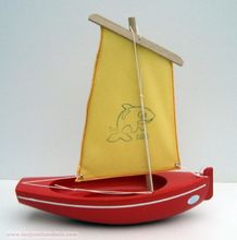 Wooden sailing Boat 26cm TI 204 CR VJ-3068 Tirot 1