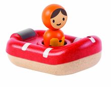 small foot® Jouet de bain pélican canoë à remonter bois