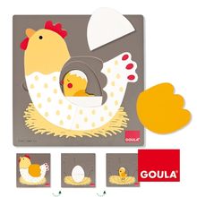 Puzzle hen, egg, chick GO53027-4036 Goula 1