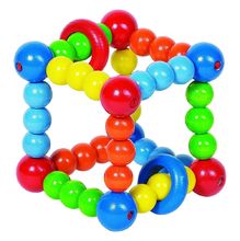 Colored Cube Rattle HE734910-5151 Heimess 1