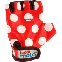 Gloves Red Dotty SMALL GLV012S Kiddimoto 1