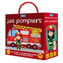 Book and Puzzle Firefighters SJ-304321 Sassi Junior 1
