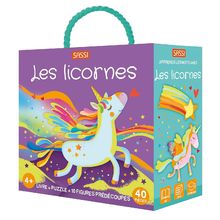 Book and Puzzle Unicorns SJ-310070 Sassi Junior 1