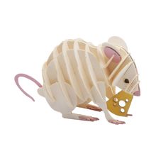 3D Paper model - White mouse FRI-11689 Fridolin 1