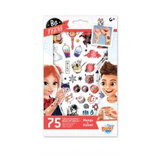 75 wash-off tattoos Manga Kawaï BUK-TA007 Buki France 1