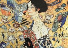 Lady with Fan by Klimt K515-100 Puzzle Michele Wilson 1