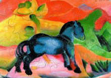 Blue Horse by Franz Marc K60-12 Puzzle Michele Wilson 1