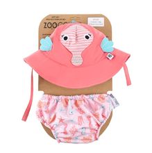 Seahorse swimsuit and hat set 6-12M EFK-122-010-023 Zoocchini 1