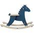 Hudada Blue Rocking Horse with protective arch V1129B Vilac 4