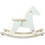 Hudada White Rocking Horse with protective arch V1129W Vilac 3