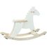 Hudada White Rocking Horse with protective arch V1129W Vilac 4