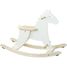 Hudada White Rocking Horse with protective arch V1129W Vilac 2