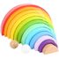 Wooden Building Blocks Rainbow XL LE11412 Small foot company 1