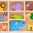 Wooden safari animals in box NCT11851 New Classic Toys 4