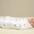 Maxi muslin wrap - Aqua hippo LLJ-121-000-002 Lulujo 2